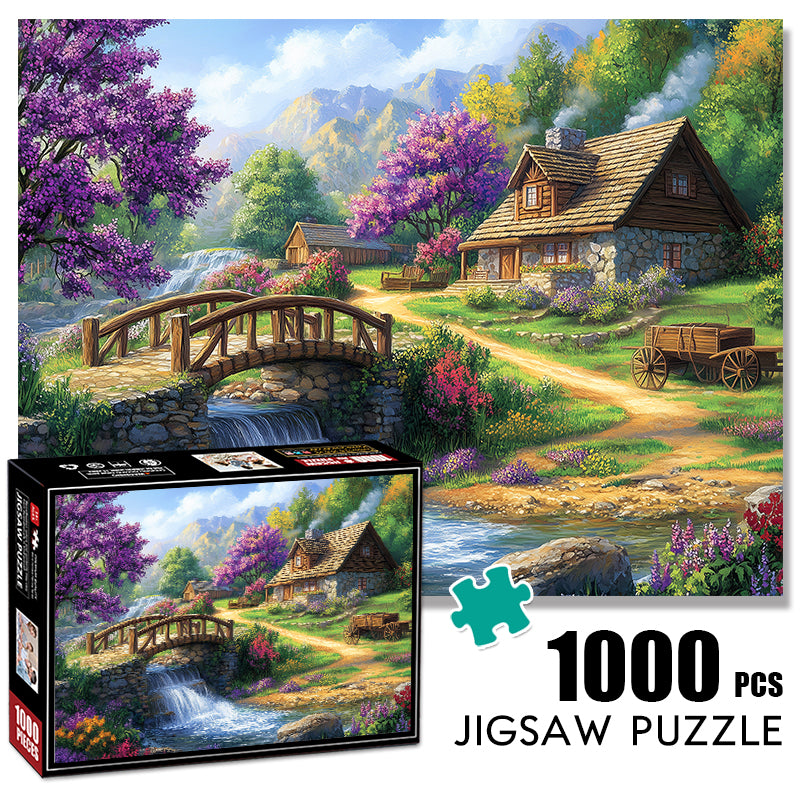 Peaceful Cottage Jigsaw Puzzle 1000 Pieces