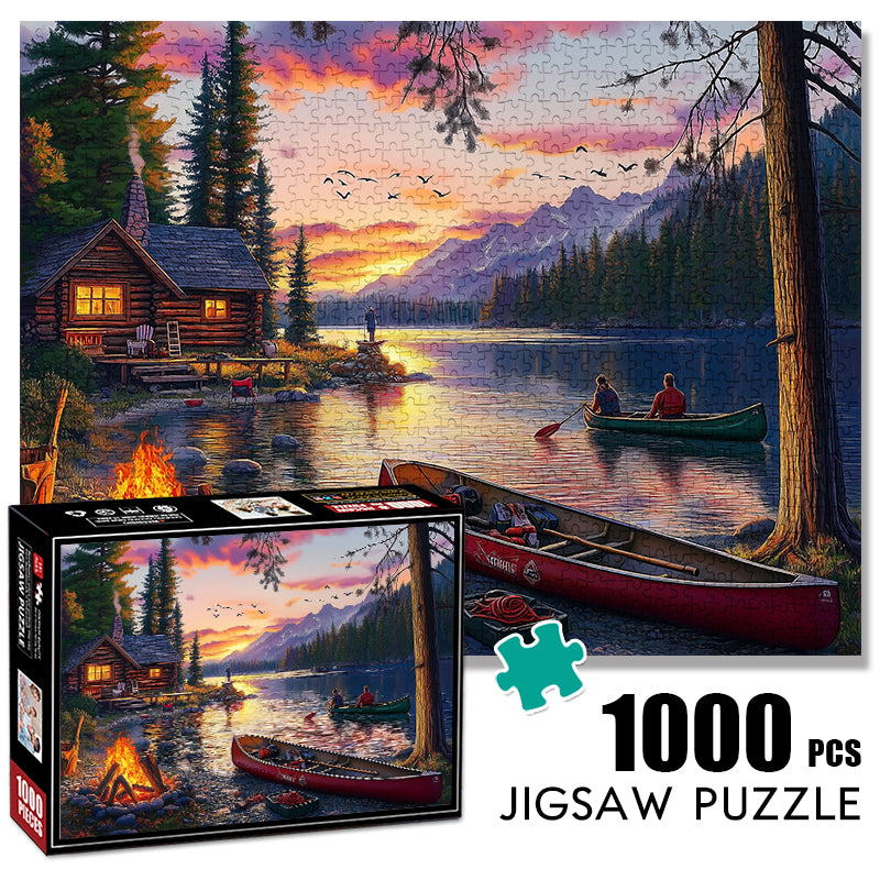 Lakeside canoe Jigsaw Puzzle 1000 Pieces