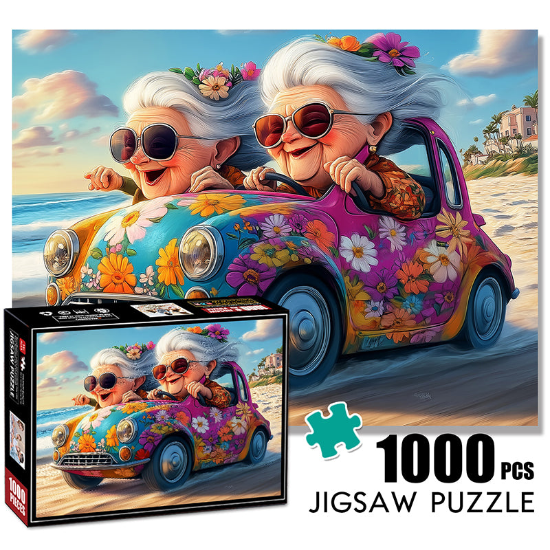 Happy Grandma Jigsaw Puzzle 1000 Pieces