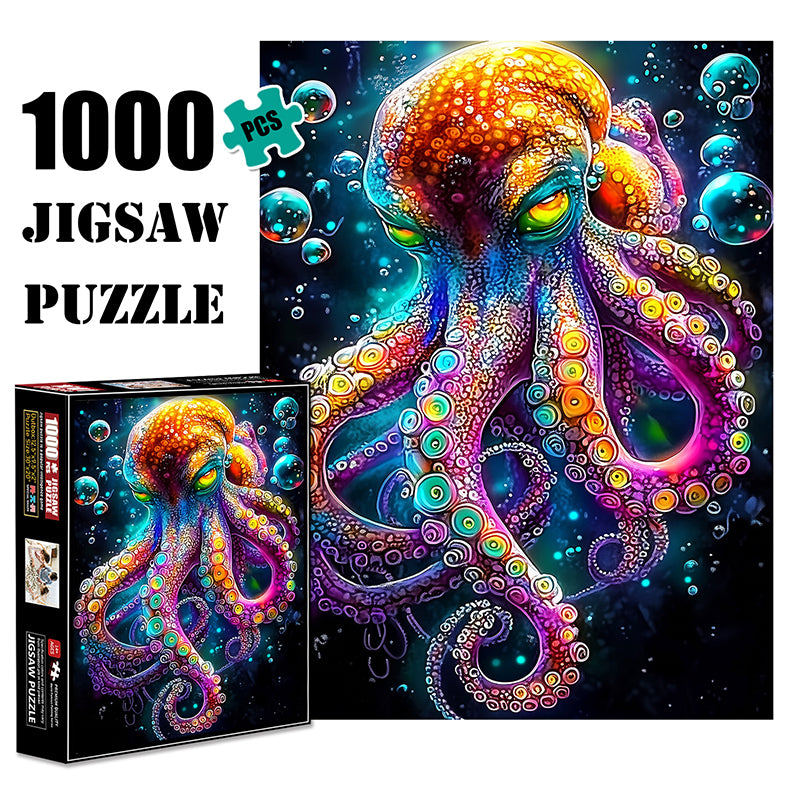 Giant green eyed octopus Jigsaw Puzzle 1000 Pieces