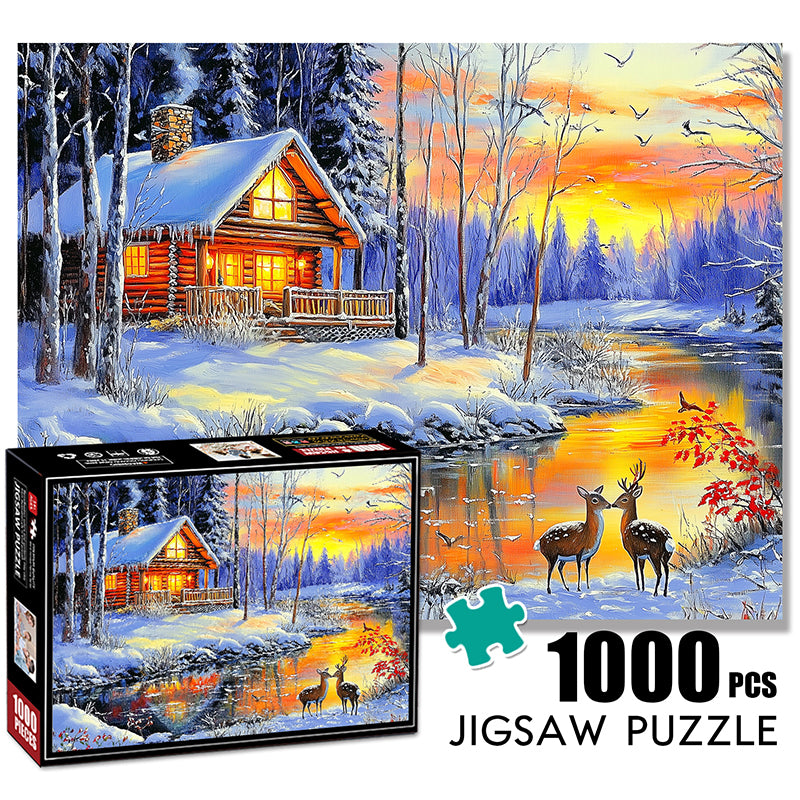 Winter Snowhouse Jigsaw Puzzle 1000 Pieces