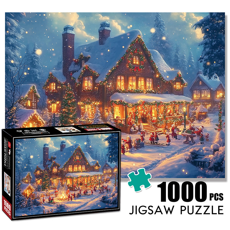 Christmas bonfire Jigsaw Puzzle 1000 Pieces