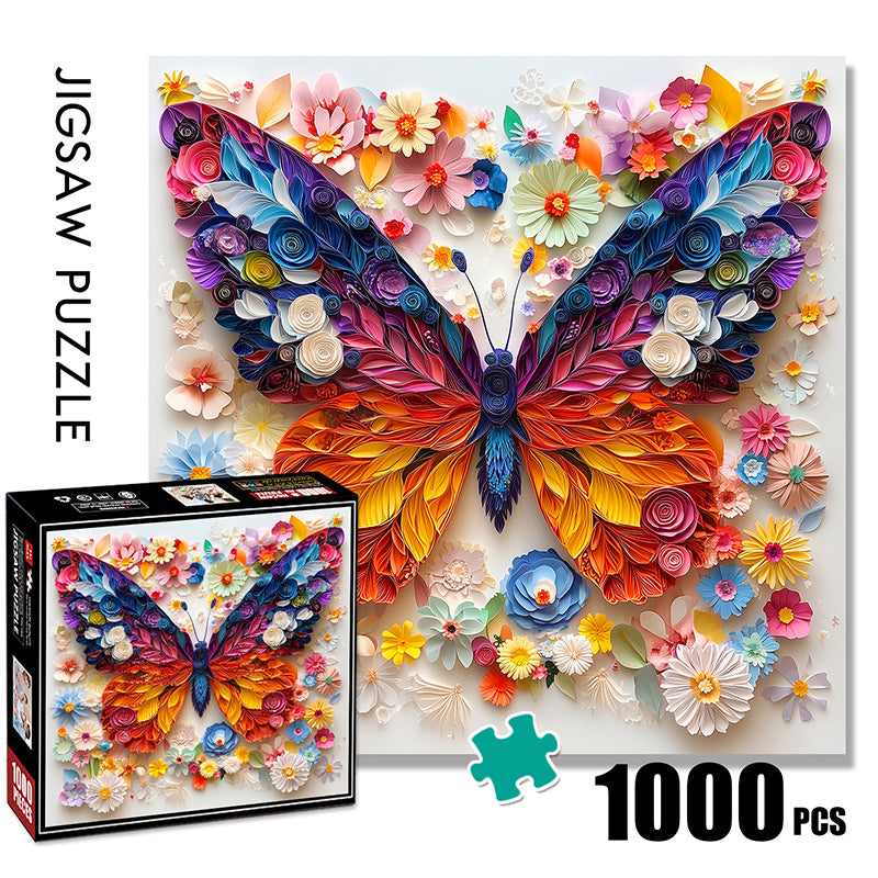 Colorful Butterfly Wings Jigsaw Puzzle 1000 Pieces