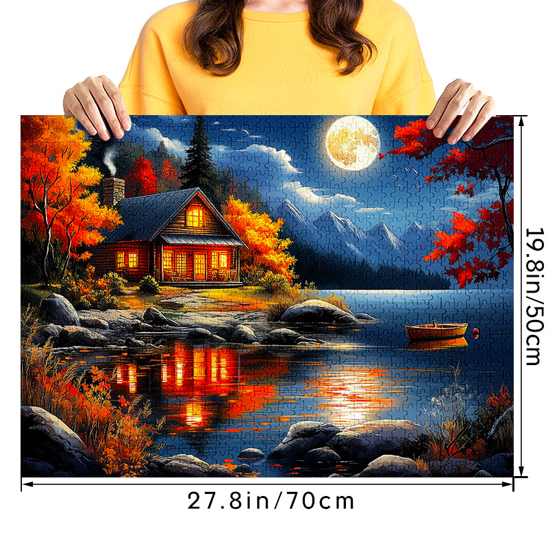 Moonlight Hut Jigsaw Puzzle 1000 Pieces