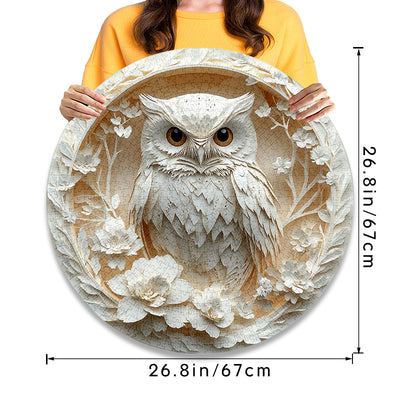 Woodcarved owl Jigsaw Puzzle 1000 Pieces