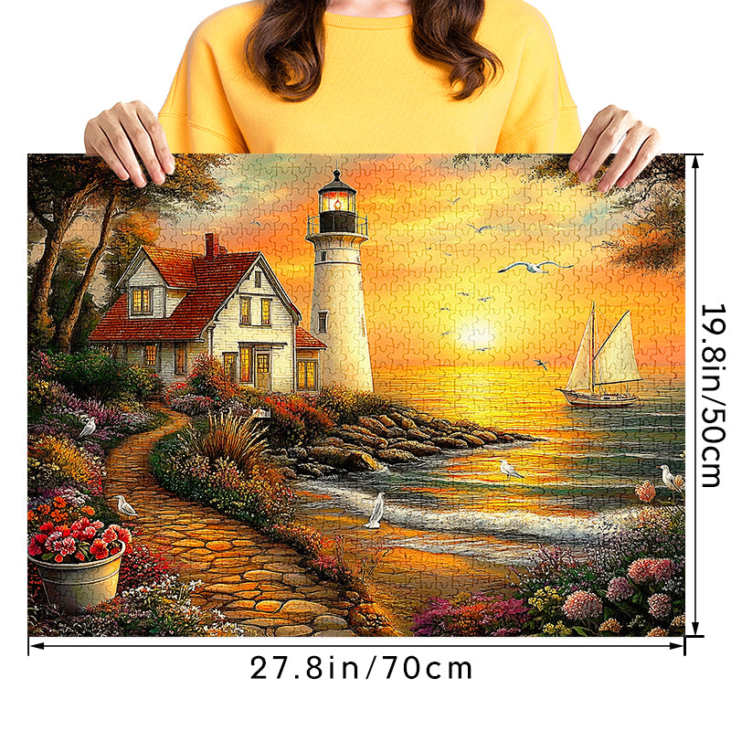 Warm Harbor 1000 Piece Jigsaw Puzzle for Adults