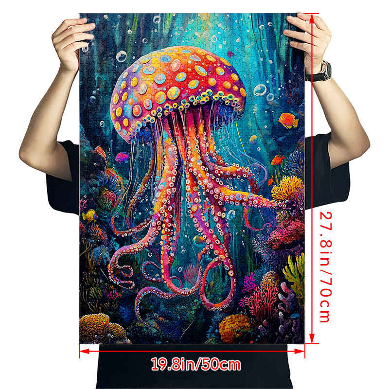 Colorful jellyfish Jigsaw Puzzle 1000 Pieces