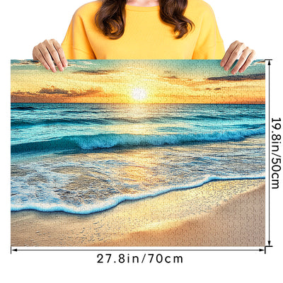 Beach Waves 1000 Piece Jigsaw Puzzle for Adults