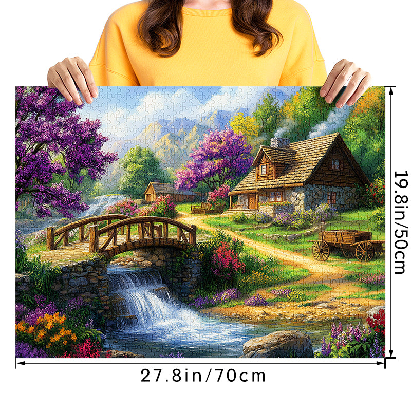 Peaceful Cottage Jigsaw Puzzle 1000 Pieces