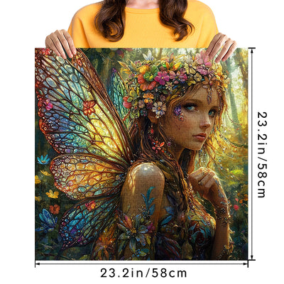 Fantasy fairy facing to the right 1000 Piece Jigsaw Puzzle for Adults