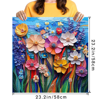 Blue Flower Sea Jigsaw Puzzle 1000 Pieces