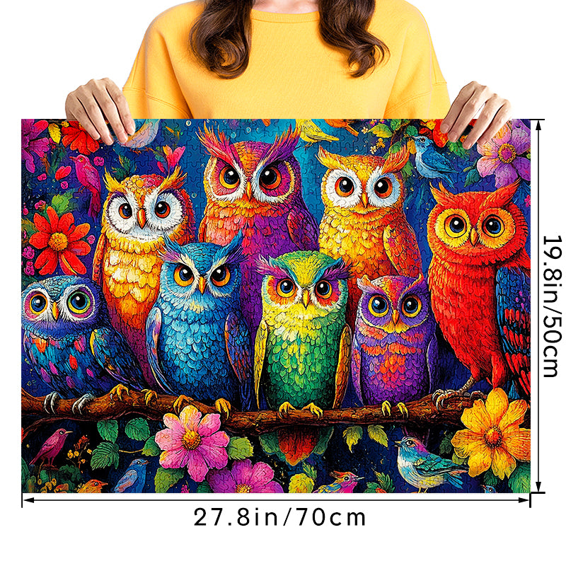 The owl family 1000 Piece Jigsaw Puzzle for Adults