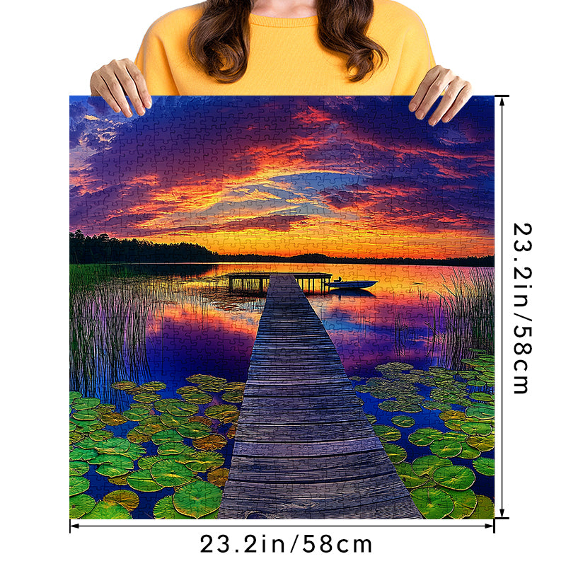 Muqiao Sunset Jigsaw Puzzle 1000 Pieces