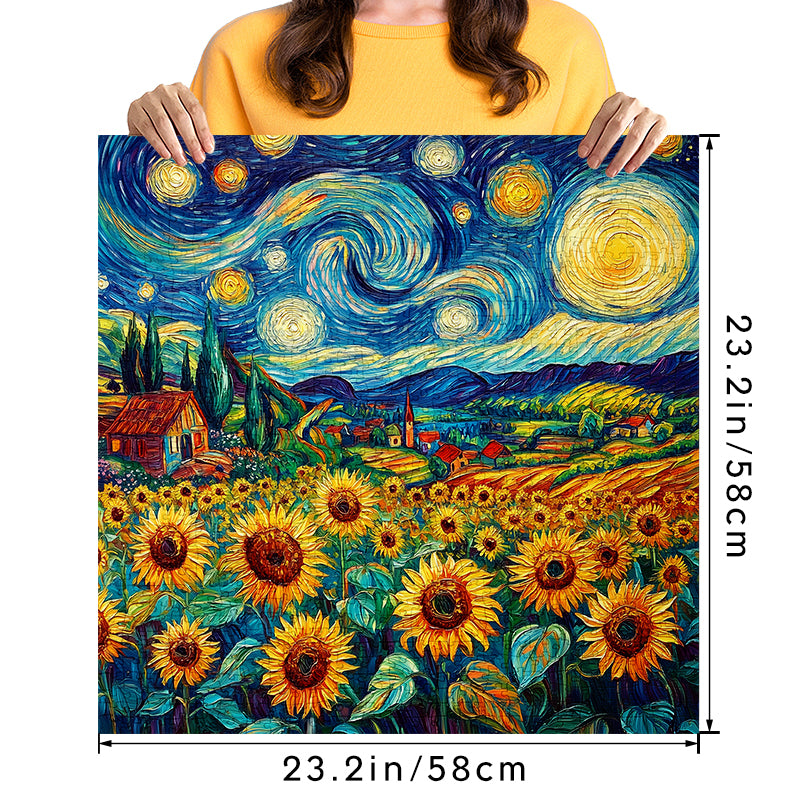 Starry Sky Sunflower Jigsaw Puzzle 1000 Pieces