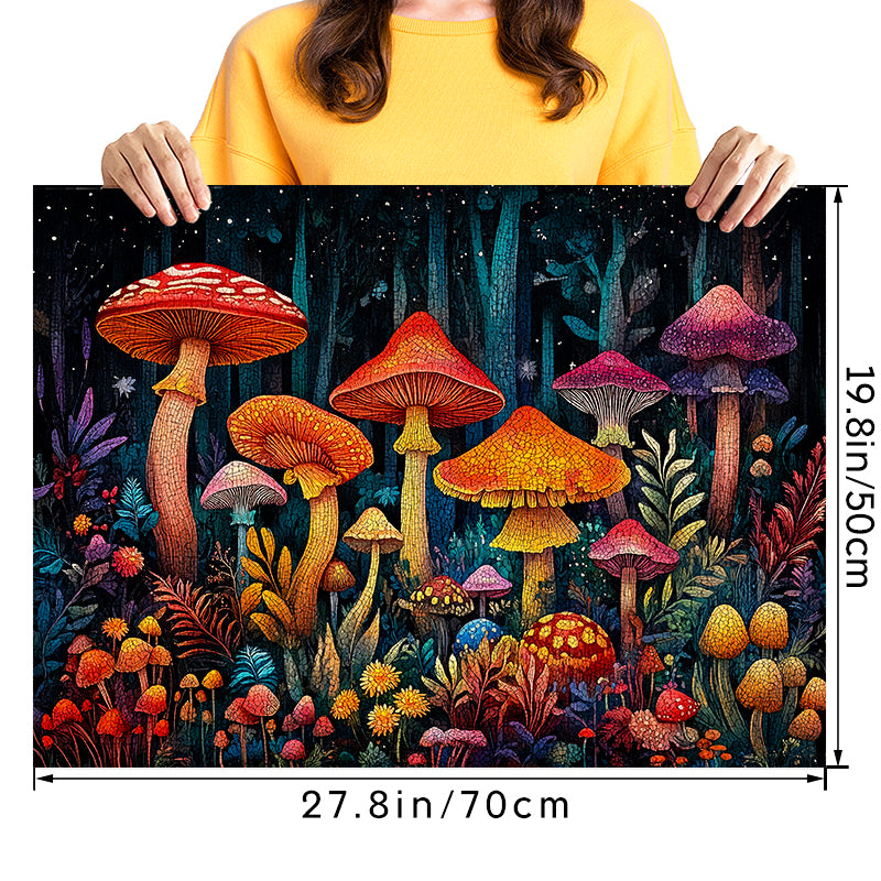 Forest mushrooms 1000 Piece Jigsaw Puzzle for Adults