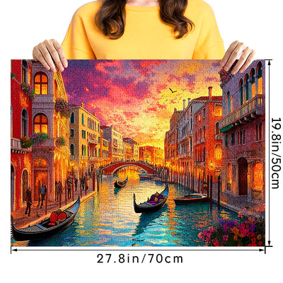 Venice sunset 1000 Piece Jigsaw Puzzle for Adults