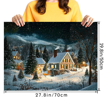 Silent Snow Night Jigsaw Puzzle 1000 Pieces