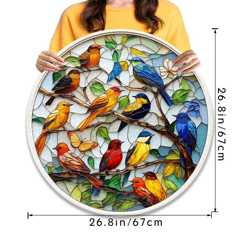 Glass Tree Bird 1000 Piece Jigsaw Puzzle for Adults