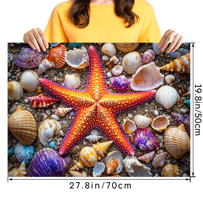 Beach starfish 1000 Piece Jigsaw Puzzle for Adults