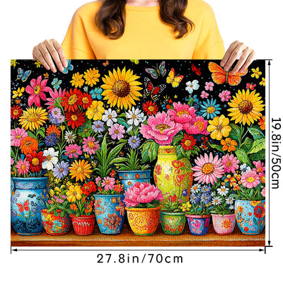 Flower Fantasia 1000 Piece Jigsaw Puzzle for Adults