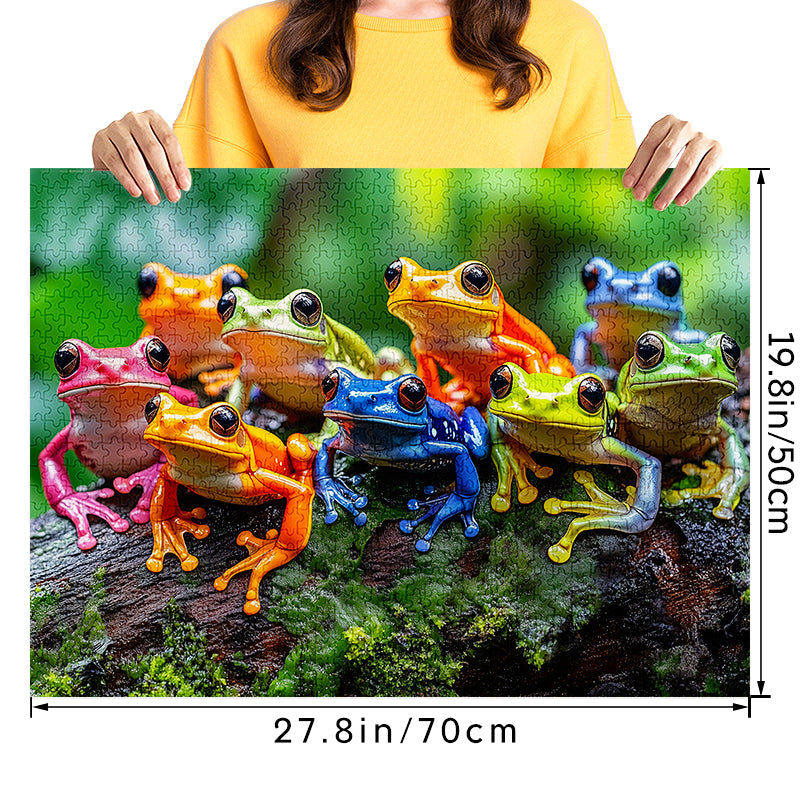 Colorful Toad 1000 Piece Jigsaw Puzzle for Adults