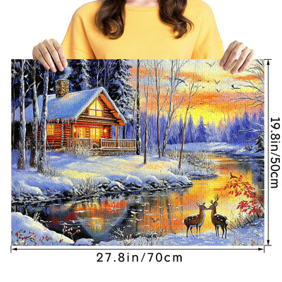 Winter Snowhouse Jigsaw Puzzle 1000 Pieces