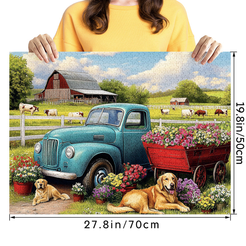 Farm Dog Jigsaw Puzzle 1000 Pieces