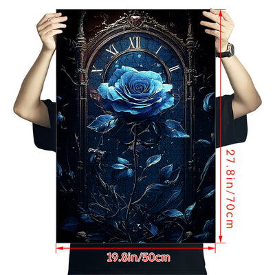 Midnight Blue Rose Jigsaw Puzzle 1000 Pieces