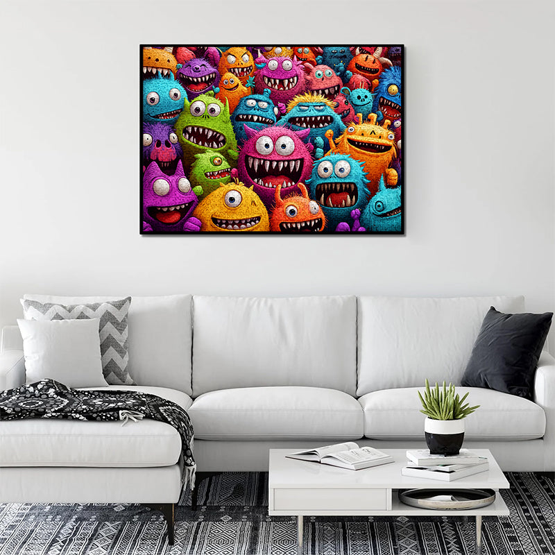 Colorful Monster 1000 Piece Jigsaw Puzzle for Adults