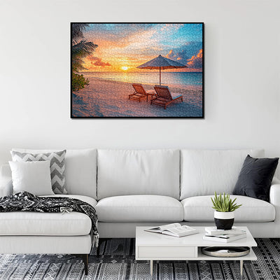 Beach Sunset 1000 Piece Jigsaw Puzzle for Adults