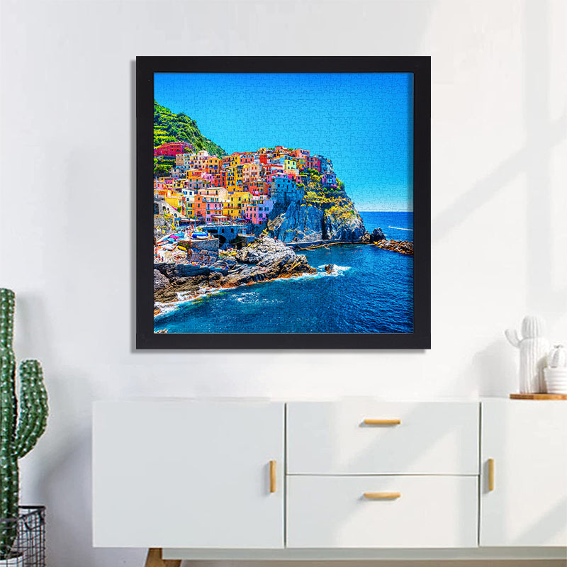 The Blue Sky of Italy's Cinque Terre Jigsaw Puzzle 1000 Pieces