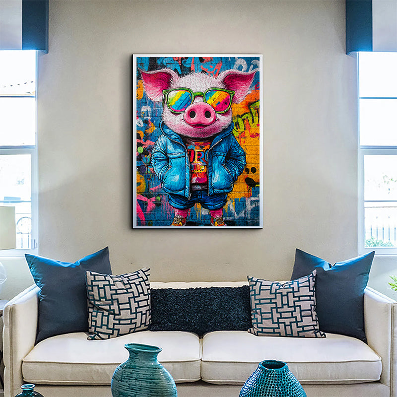 Graffiti Pig Jigsaw Puzzle 1000 Pieces