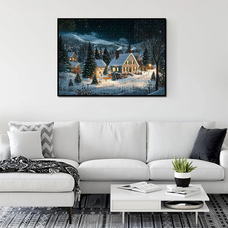 Silent Snow Night Jigsaw Puzzle 1000 Pieces