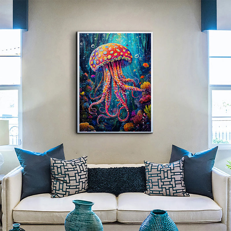 Colorful jellyfish Jigsaw Puzzle 1000 Pieces