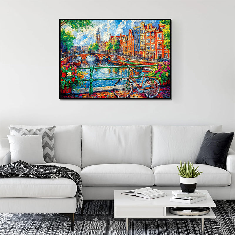 Amsterdam Canal 1000 Piece Jigsaw Puzzle for Adults