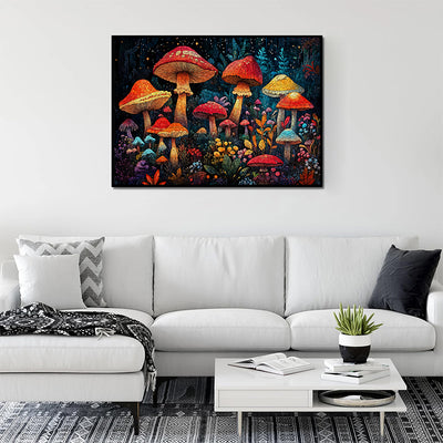 Starry Night Mushroom 1000 Piece Jigsaw Puzzle for Adults