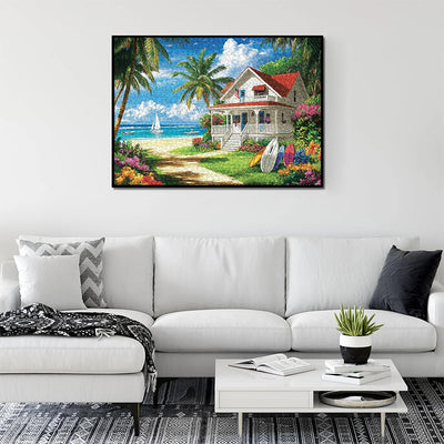 Beach Bungalow 1000 Piece Jigsaw Puzzle for Adults