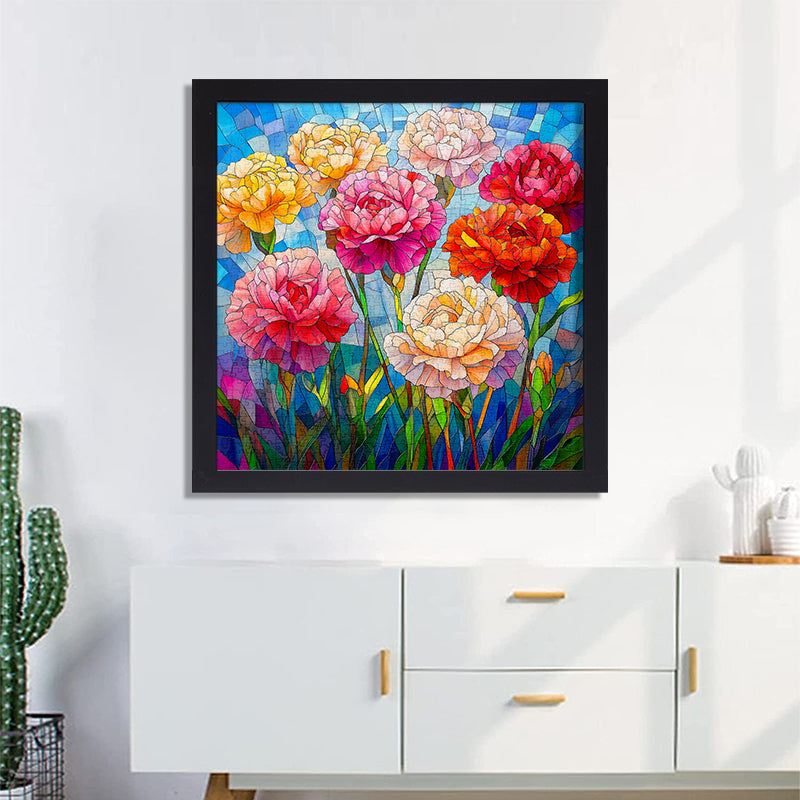 Colorful Carnations 1000 Piece Jigsaw Puzzle for Adults