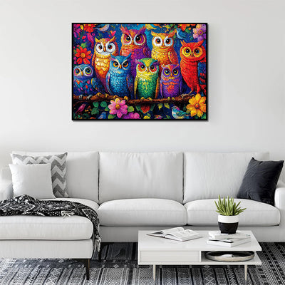 The owl family 1000 Piece Jigsaw Puzzle for Adults