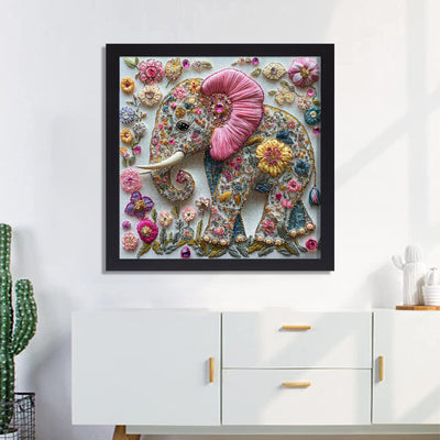 Petal Diamond Elephant Jigsaw Puzzle 1000 Pieces