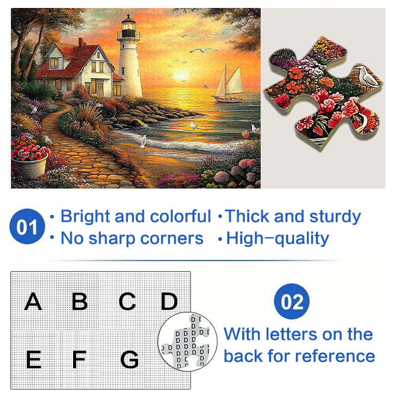 Warm Harbor 1000 Piece Jigsaw Puzzle for Adults