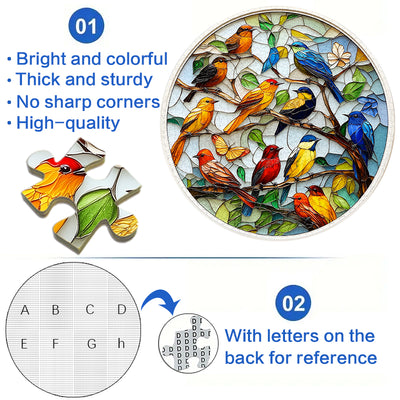 Glass Tree Bird 1000 Piece Jigsaw Puzzle for Adults