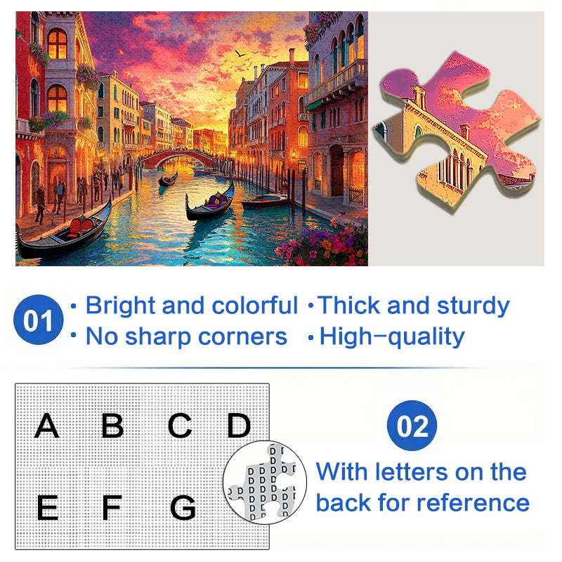 Venice sunset 1000 Piece Jigsaw Puzzle for Adults