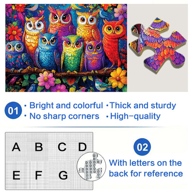 The owl family 1000 Piece Jigsaw Puzzle for Adults