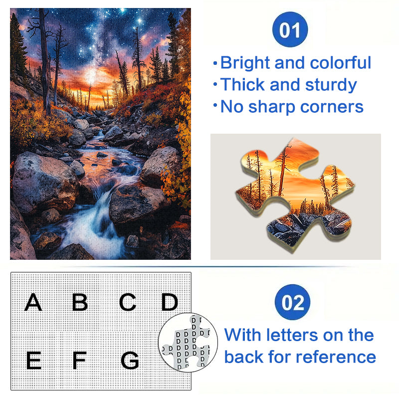 Forest Extreme Night 1000 Piece Jigsaw Puzzle for Adults