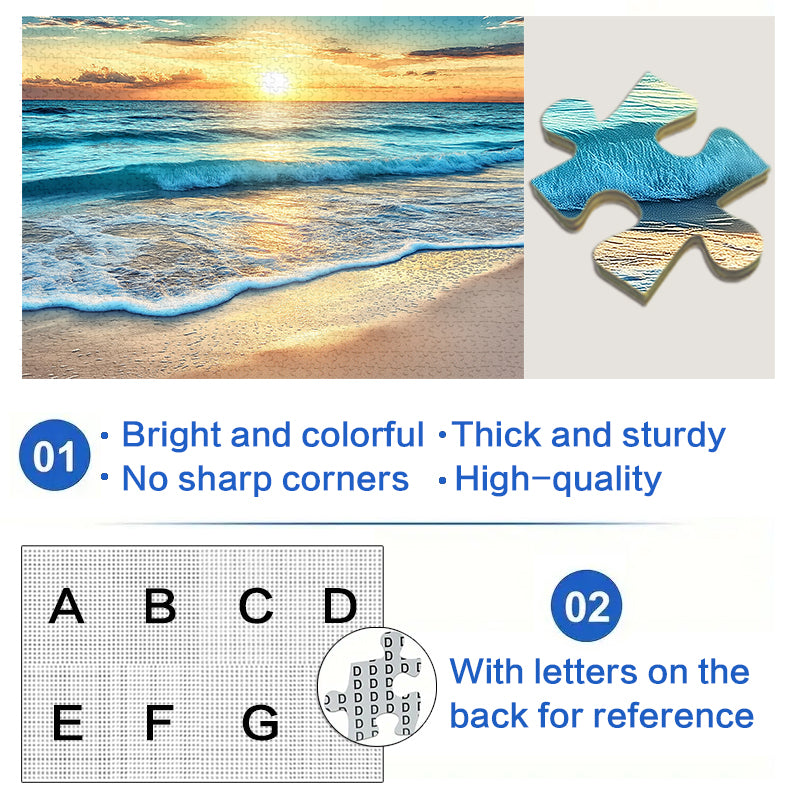 Beach Waves 1000 Piece Jigsaw Puzzle for Adults