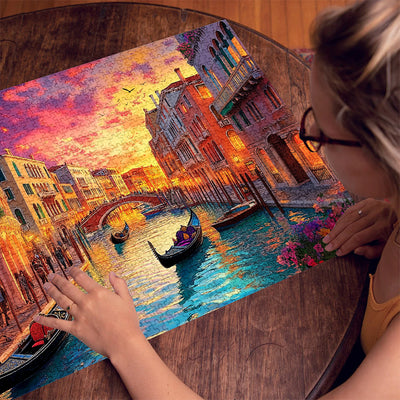 Venice sunset 1000 Piece Jigsaw Puzzle for Adults