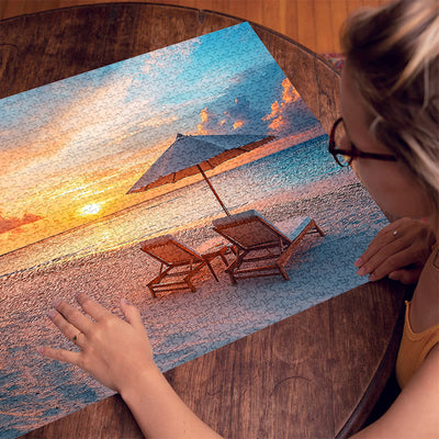 Beach Sunset 1000 Piece Jigsaw Puzzle for Adults