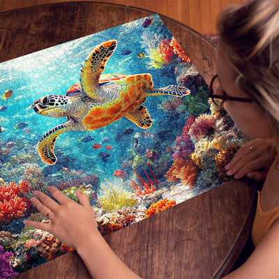 Roaming turtles 1000 Piece Jigsaw Puzzle for Adults