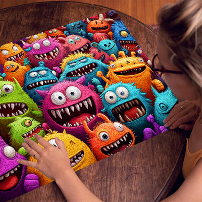 Colorful Monster 1000 Piece Jigsaw Puzzle for Adults